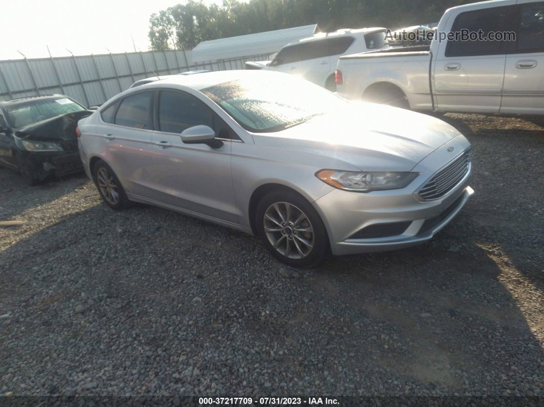 2017 Ford Fusion Se Silver vin: 3FA6P0H73HR382792