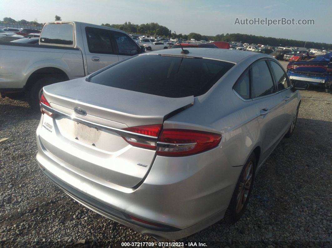 2017 Ford Fusion Se Silver vin: 3FA6P0H73HR382792