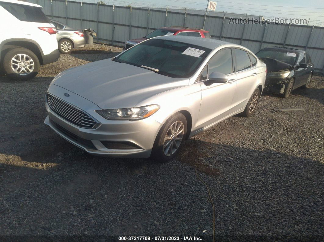 2017 Ford Fusion Se Silver vin: 3FA6P0H73HR382792