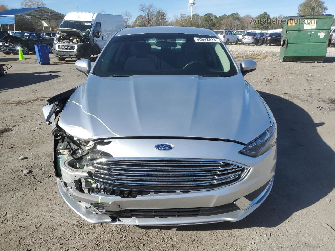 2017 Ford Fusion Se Silver vin: 3FA6P0H73HR402605