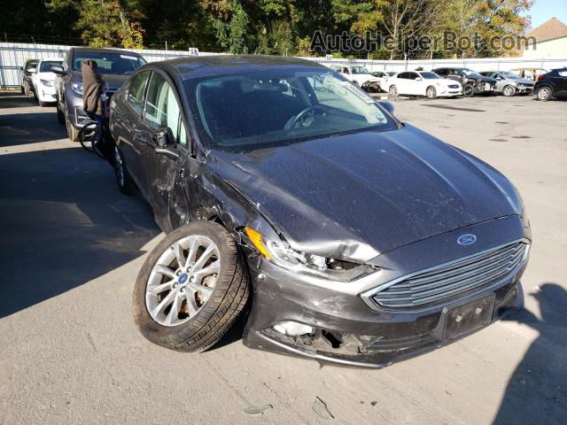 2017 Ford Fusion Se Gray vin: 3FA6P0H73HR410493