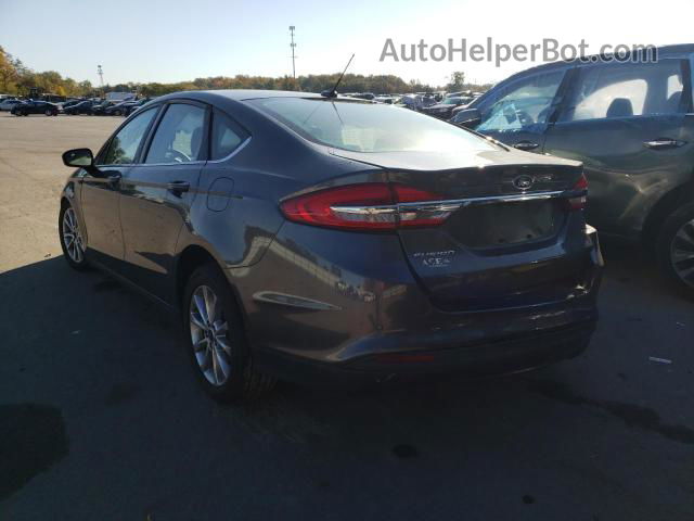 2017 Ford Fusion Se Gray vin: 3FA6P0H73HR410493