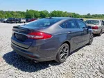 2018 Ford Fusion Se Gray vin: 3FA6P0H73JR109938