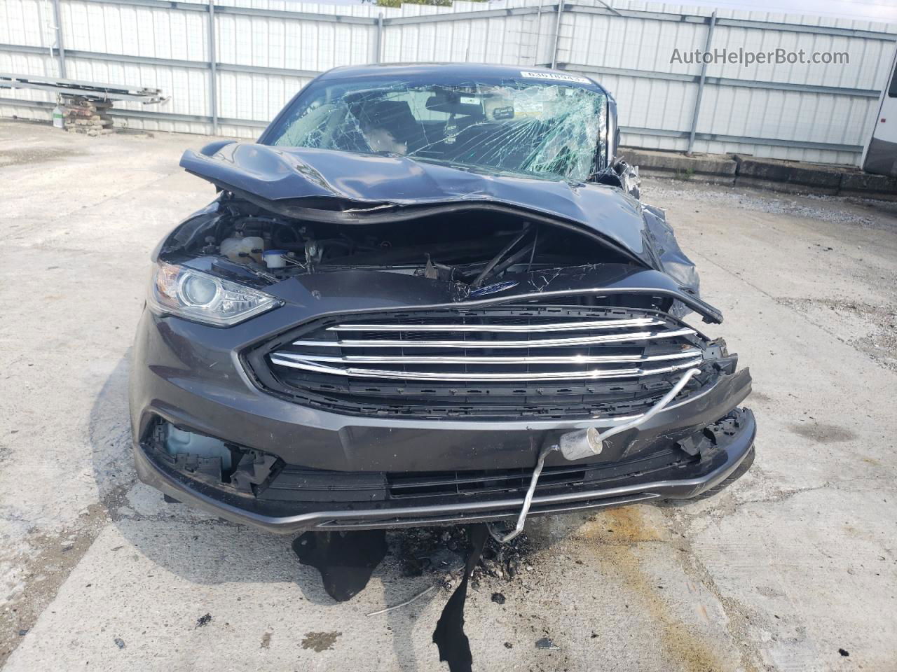 2018 Ford Fusion Se Gray vin: 3FA6P0H73JR194831