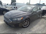 2019 Ford Fusion Se Gray vin: 3FA6P0H73KR218837