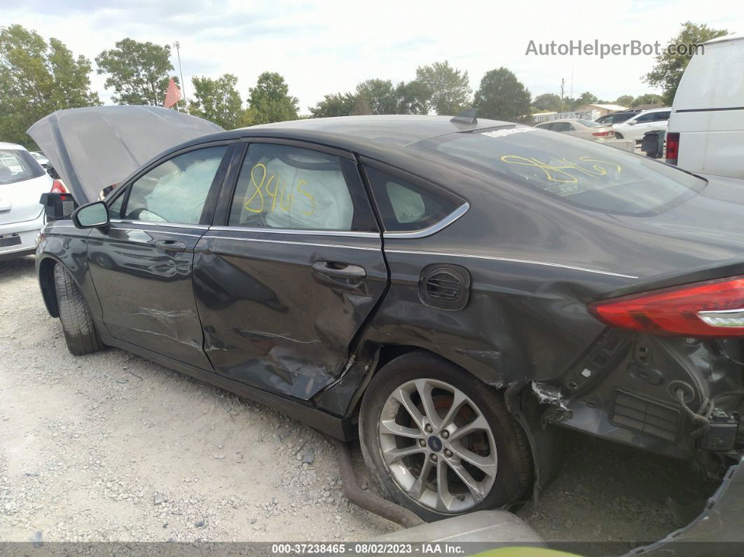 2019 Ford Fusion Se Gray vin: 3FA6P0H73KR218837