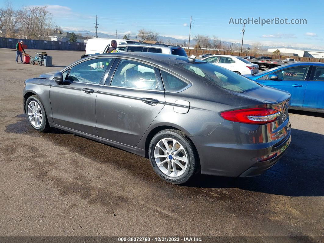 2020 Ford Fusion Se Серый vin: 3FA6P0H73LR154848