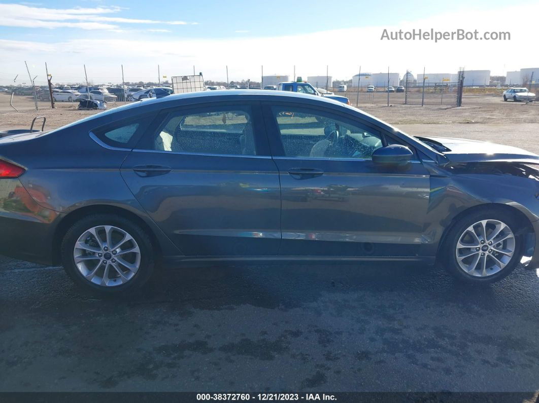 2020 Ford Fusion Se Gray vin: 3FA6P0H73LR154848