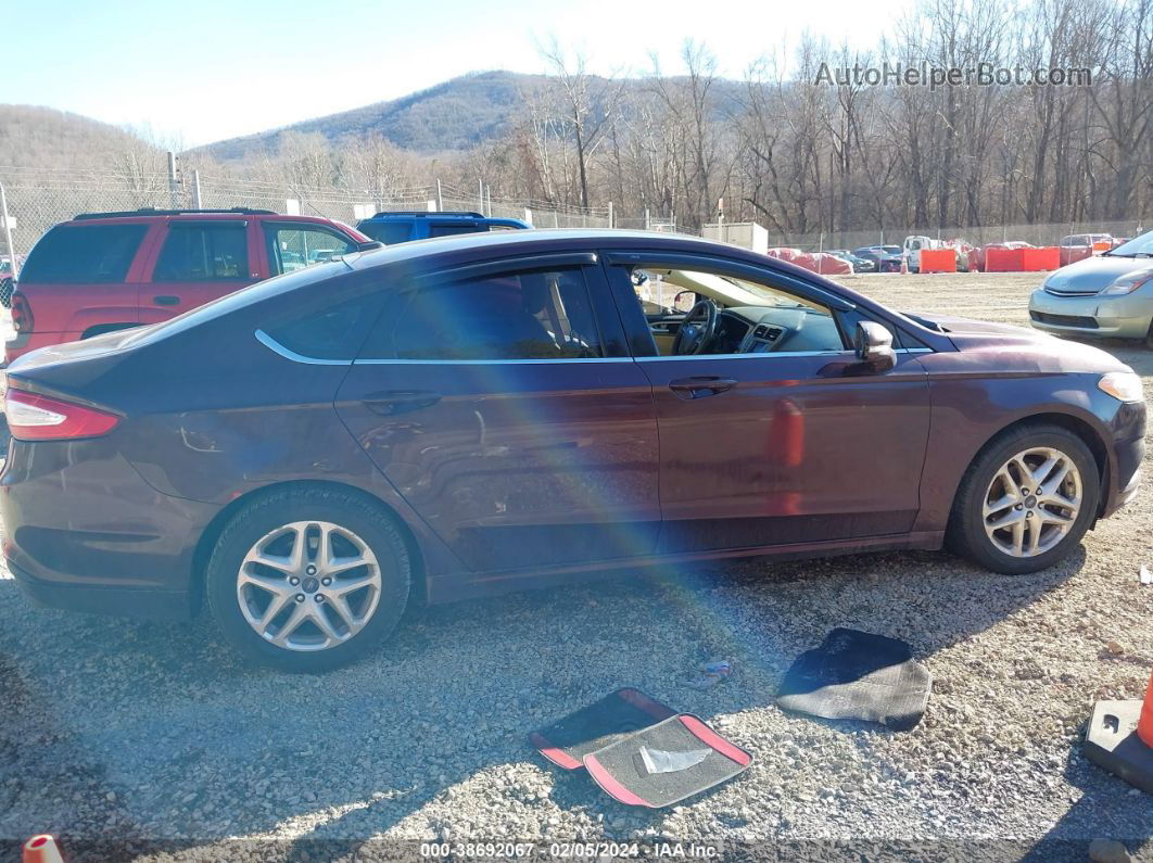 2013 Ford Fusion Se Maroon vin: 3FA6P0H74DR101626