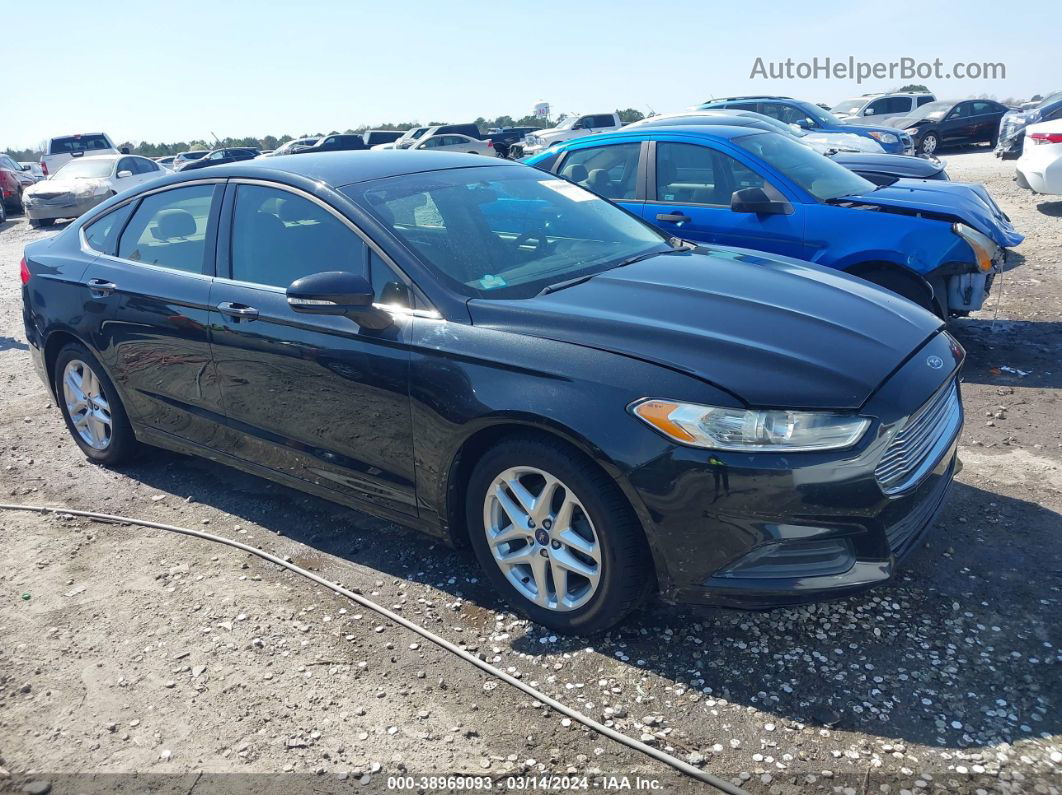 2013 Ford Fusion Se Black vin: 3FA6P0H74DR105496