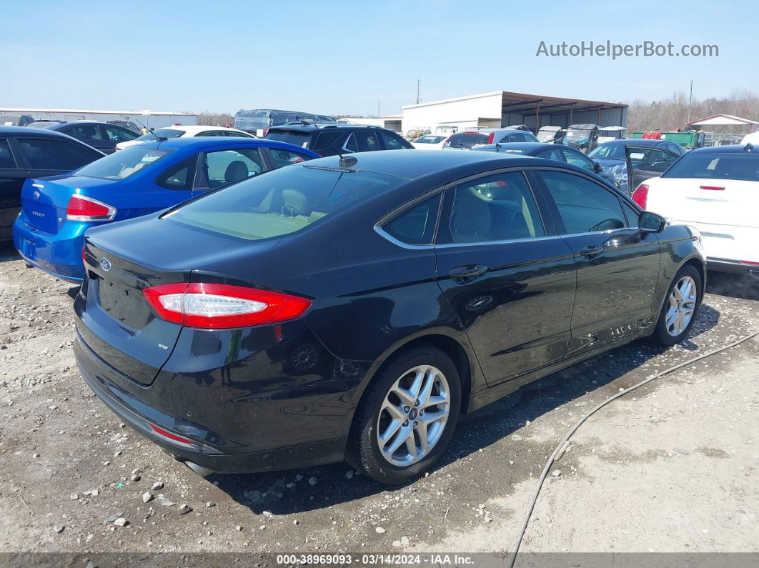 2013 Ford Fusion Se Black vin: 3FA6P0H74DR105496