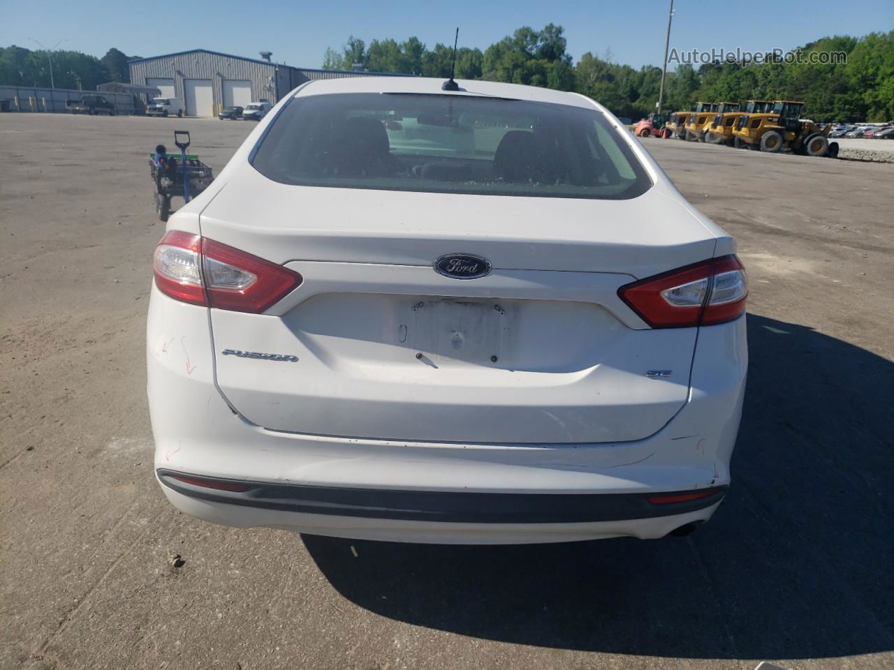 2013 Ford Fusion Se Белый vin: 3FA6P0H74DR120533