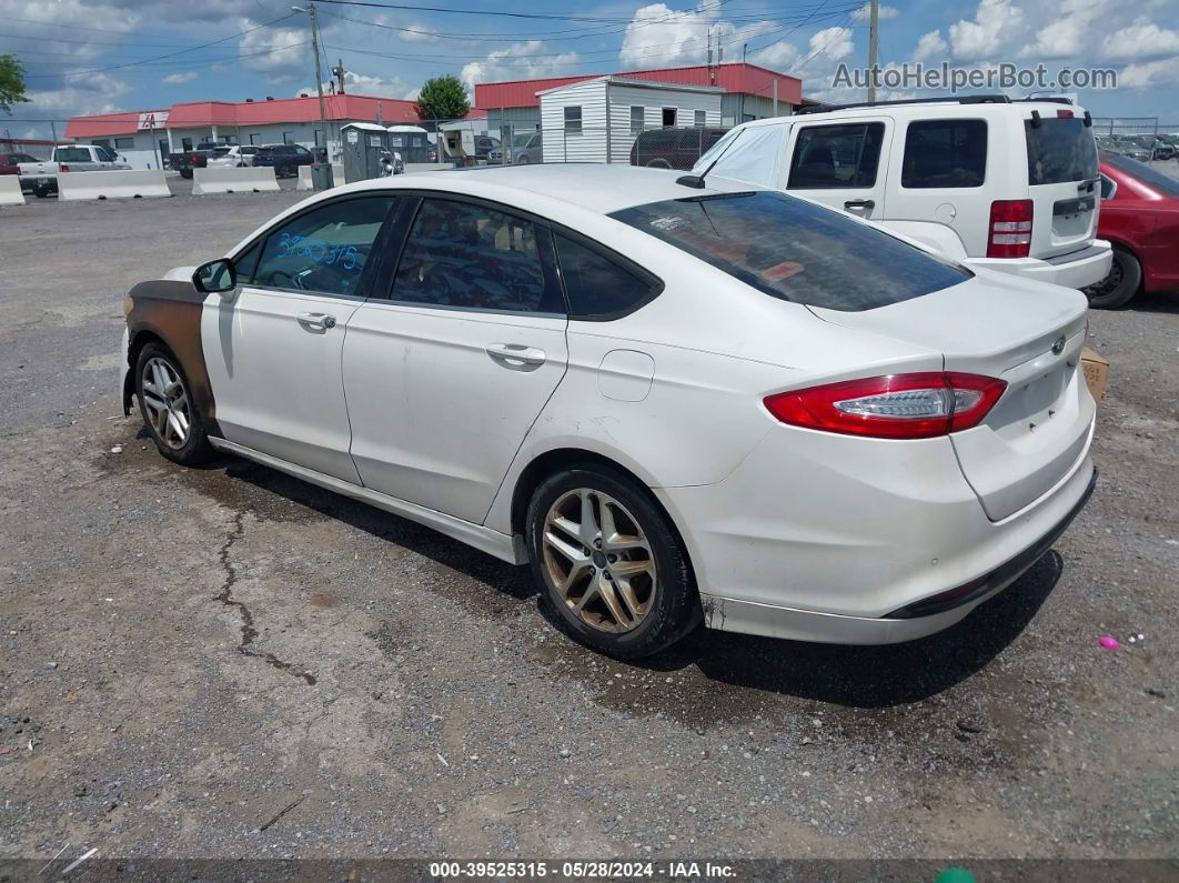 2013 Ford Fusion Se White vin: 3FA6P0H74DR141320