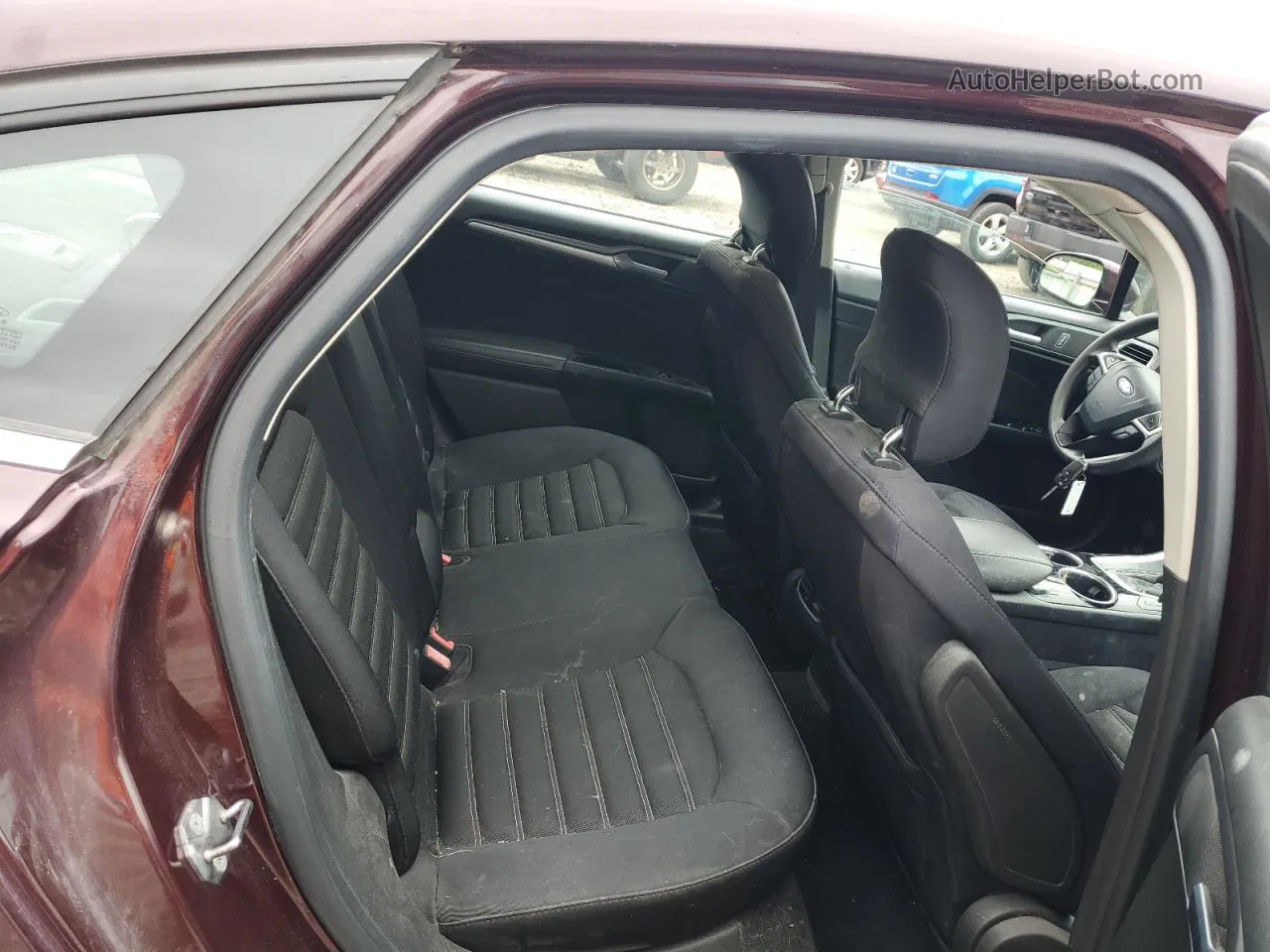 2013 Ford Fusion Se Burgundy vin: 3FA6P0H74DR255575