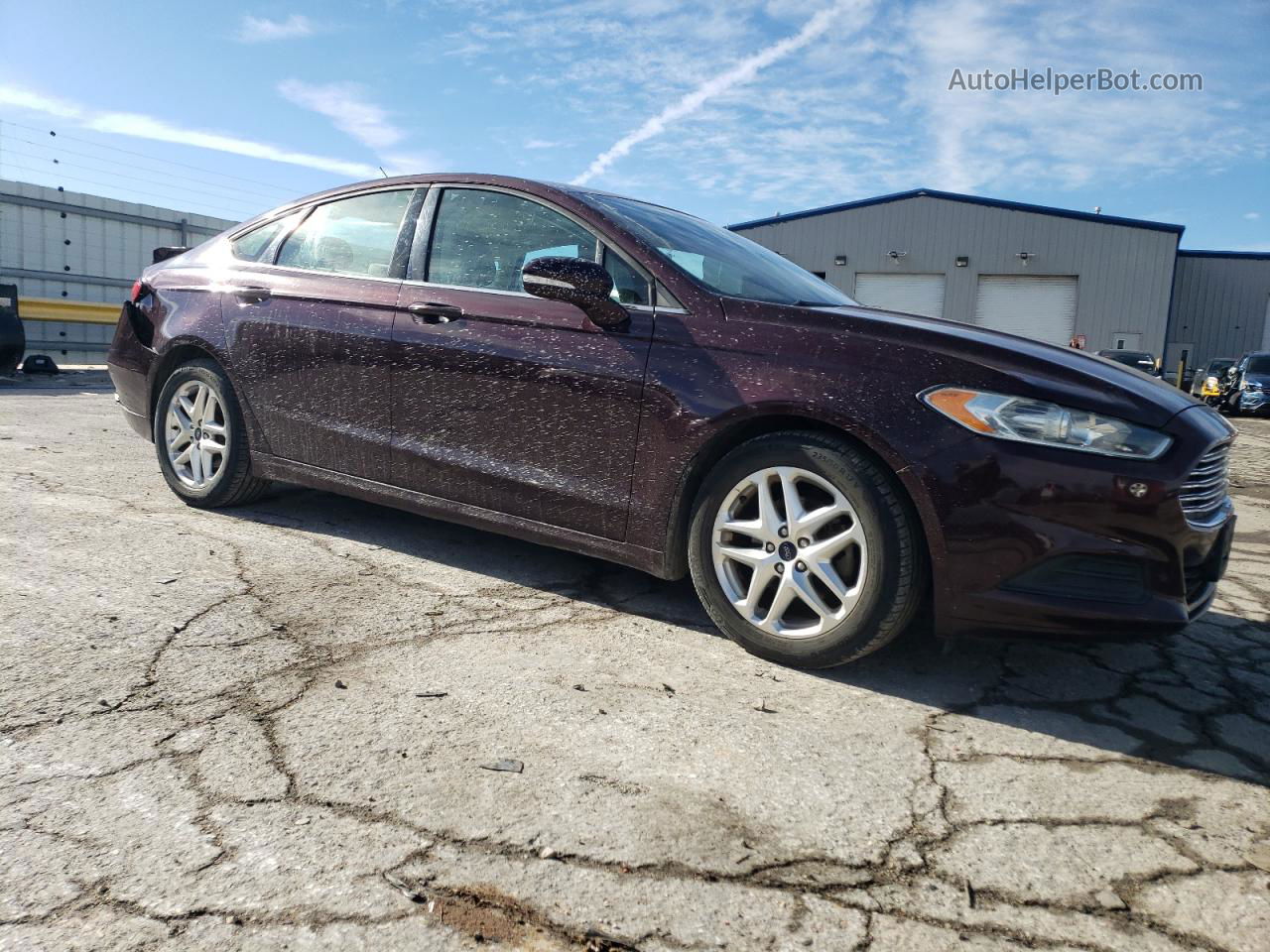 2013 Ford Fusion Se Maroon vin: 3FA6P0H74DR280718