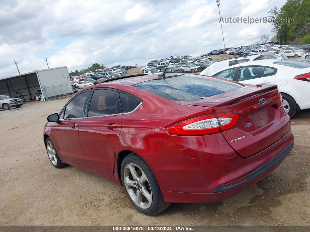 2013 Ford Fusion Se Red vin: 3FA6P0H74DR316228