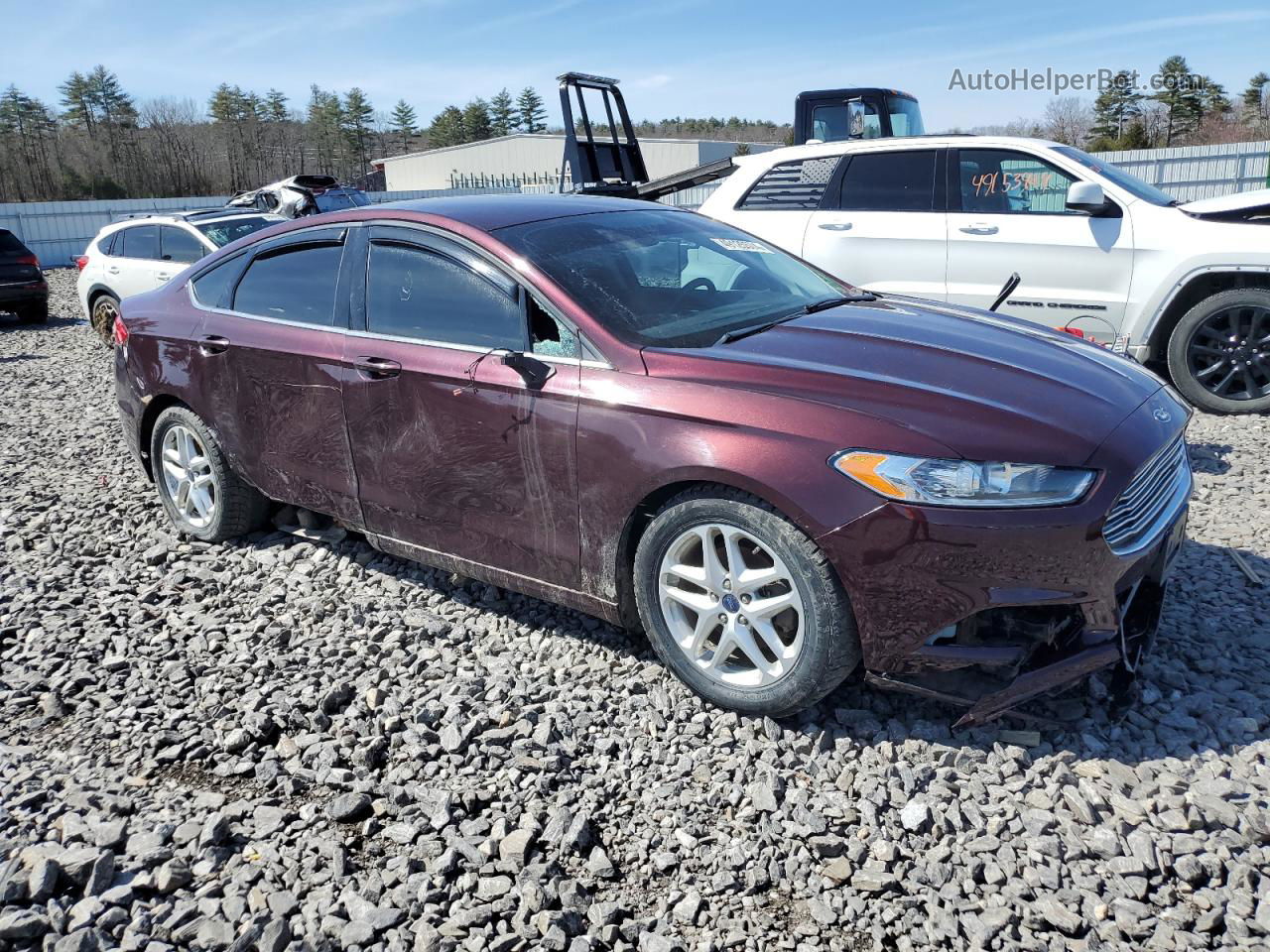 2013 Ford Fusion Se Purple vin: 3FA6P0H74DR335233