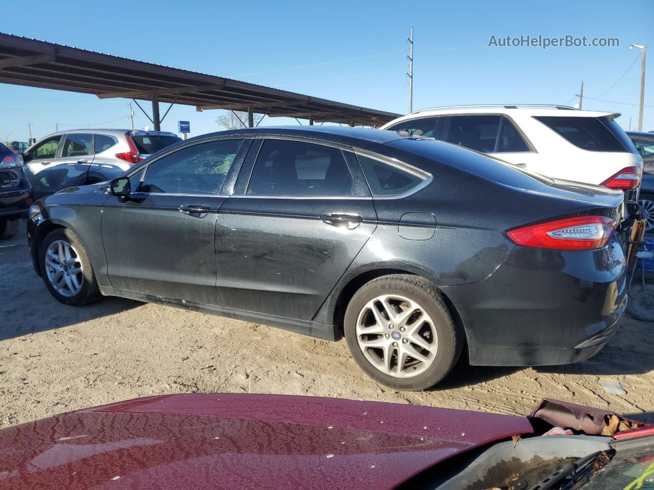 2013 Ford Fusion Se Black vin: 3FA6P0H74DR385419