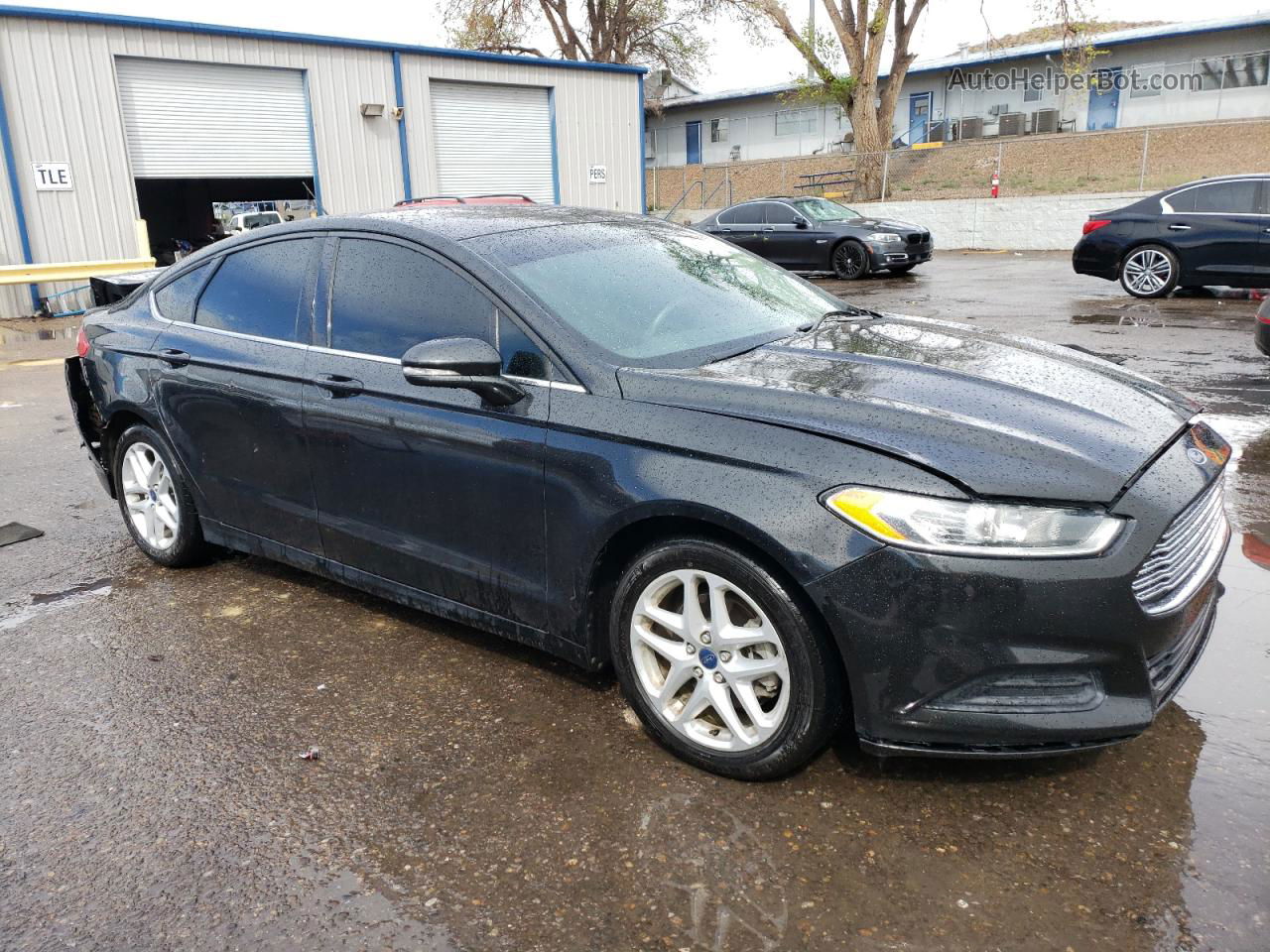 2014 Ford Fusion Se Черный vin: 3FA6P0H74ER105967