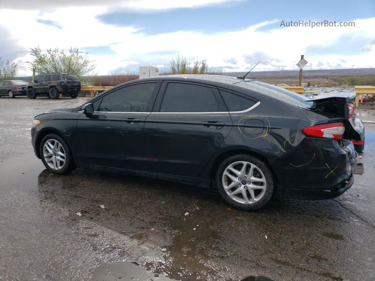 2014 Ford Fusion Se Черный vin: 3FA6P0H74ER105967