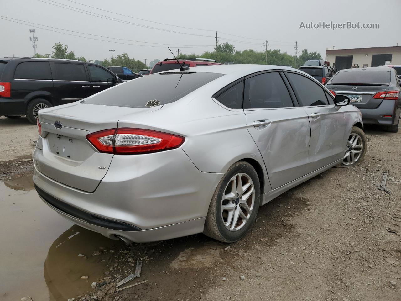 2014 Ford Fusion Se Серебряный vin: 3FA6P0H74ER119514