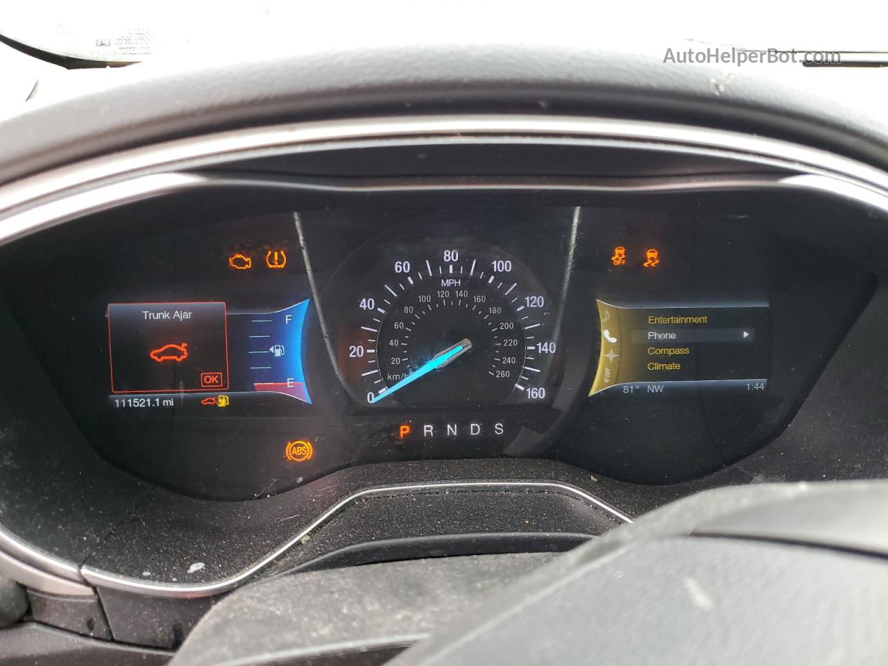 2014 Ford Fusion Se Серебряный vin: 3FA6P0H74ER119514