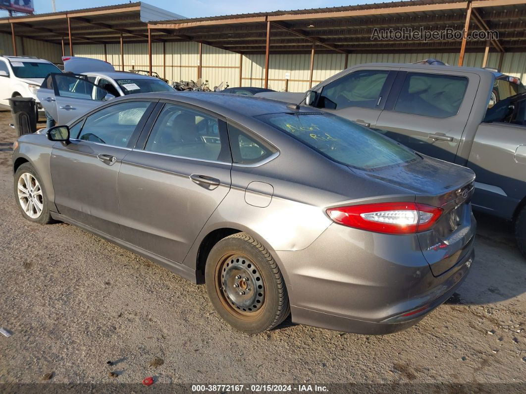 2014 Ford Fusion Se Gray vin: 3FA6P0H74ER130108