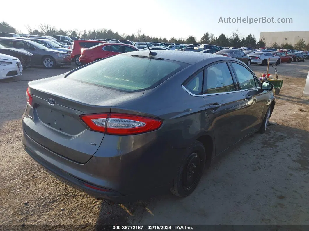 2014 Ford Fusion Se Gray vin: 3FA6P0H74ER130108