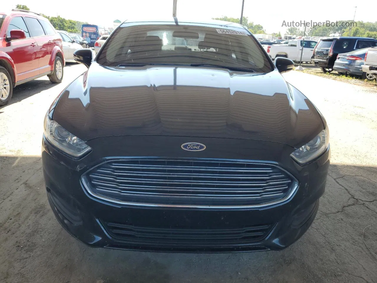 2014 Ford Fusion Se Black vin: 3FA6P0H74ER132120