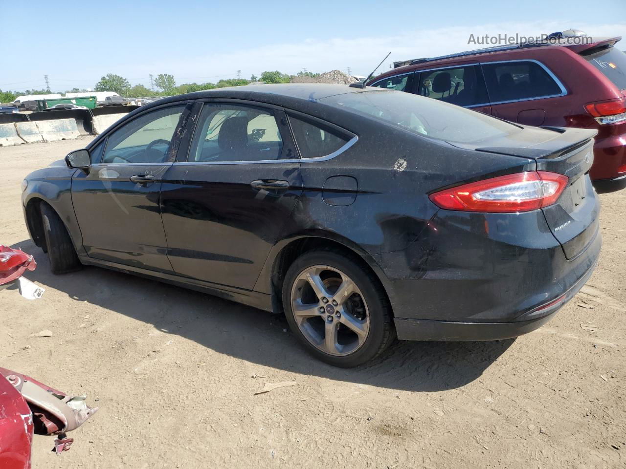 2014 Ford Fusion Se Black vin: 3FA6P0H74ER152531