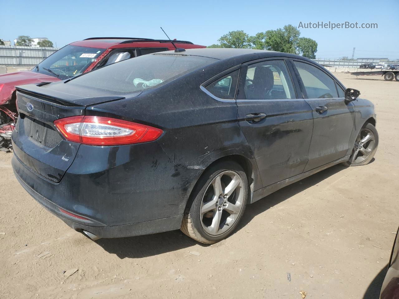 2014 Ford Fusion Se Black vin: 3FA6P0H74ER152531