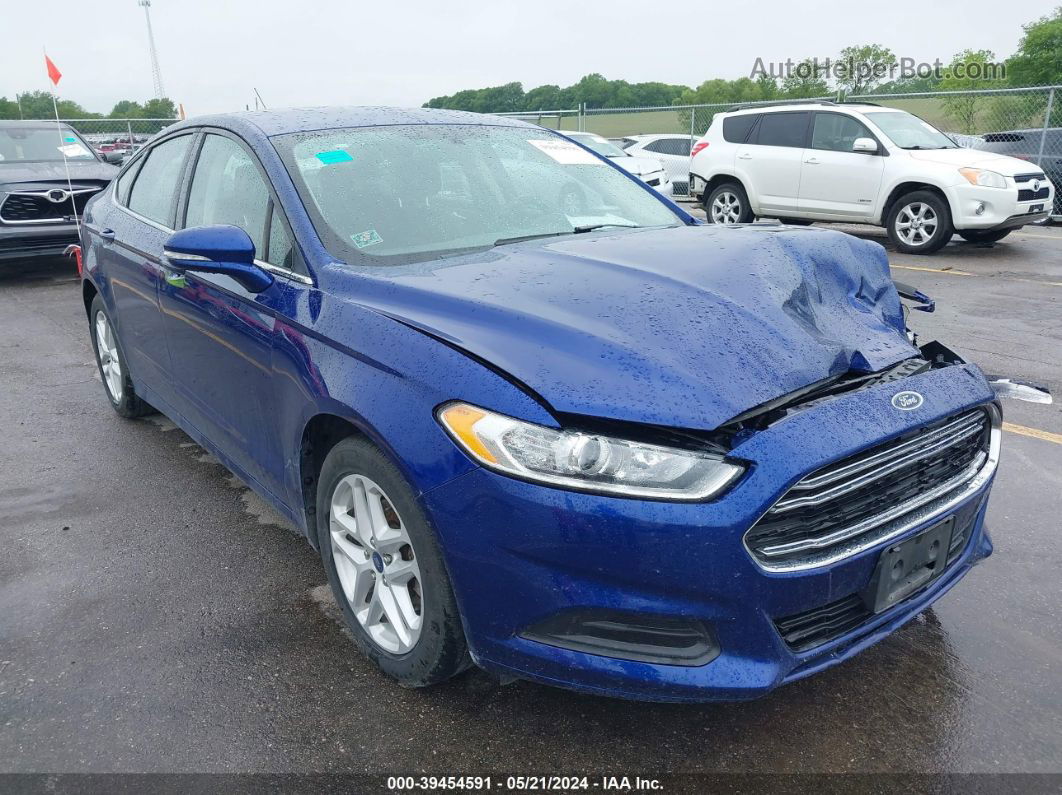 2014 Ford Fusion Se Blue vin: 3FA6P0H74ER253049