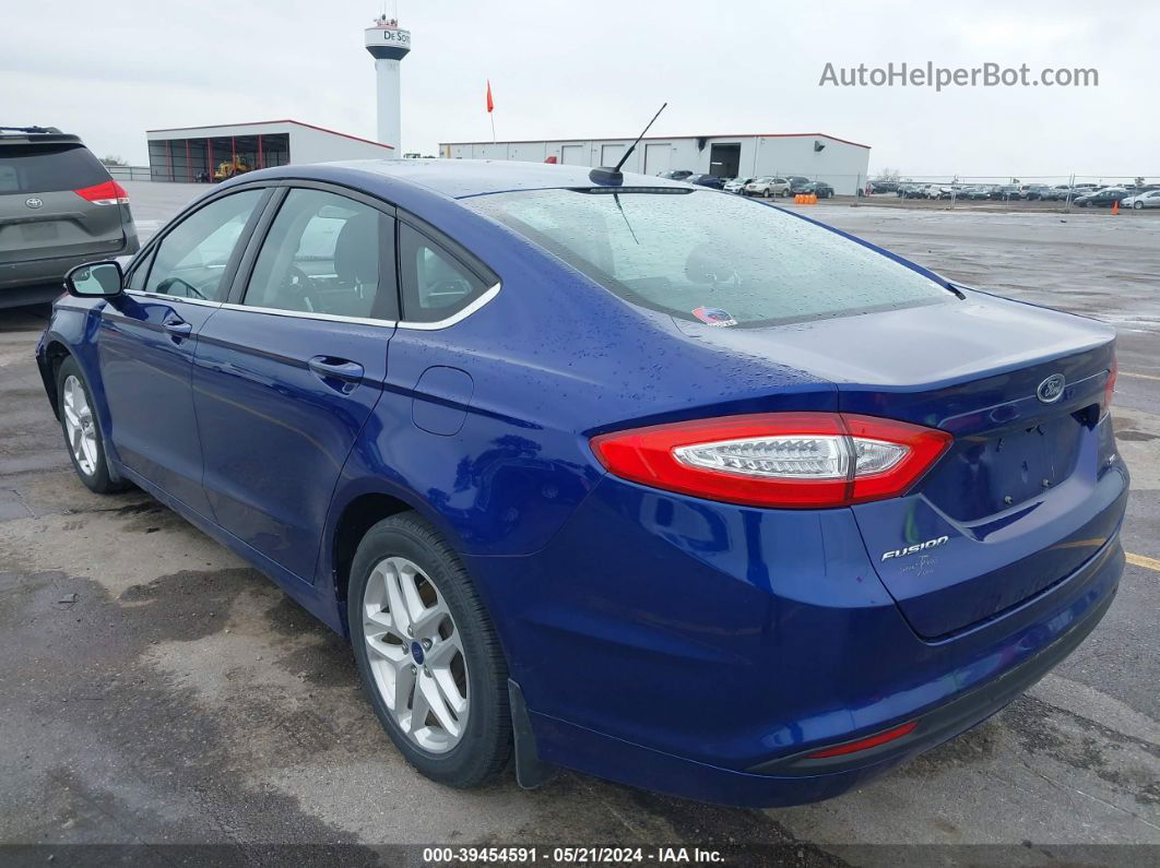 2014 Ford Fusion Se Blue vin: 3FA6P0H74ER253049