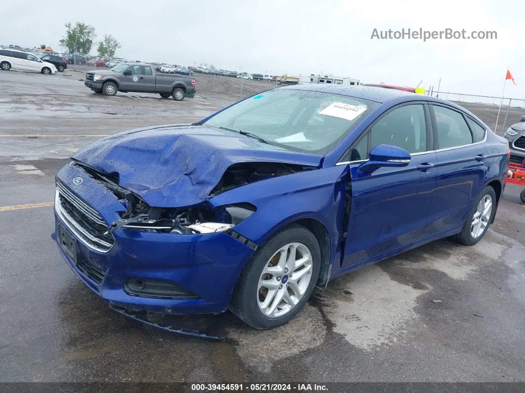 2014 Ford Fusion Se Blue vin: 3FA6P0H74ER253049