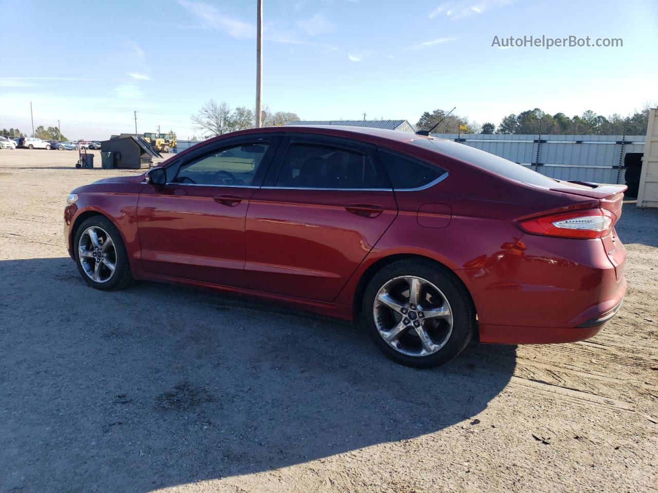 2014 Ford Fusion Se Red vin: 3FA6P0H74ER350249