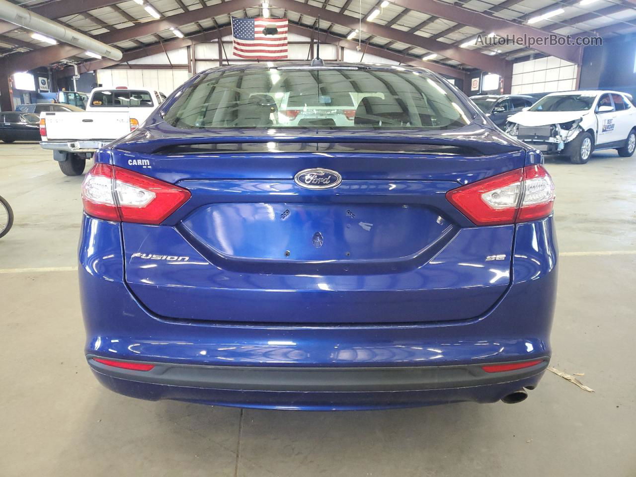 2014 Ford Fusion Se Blue vin: 3FA6P0H74ER384692