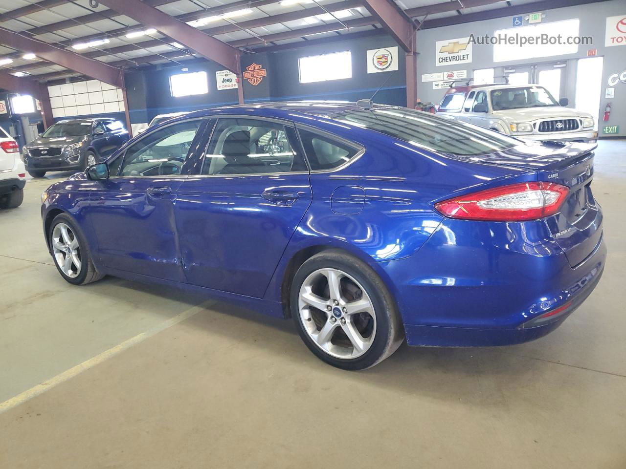 2014 Ford Fusion Se Blue vin: 3FA6P0H74ER384692