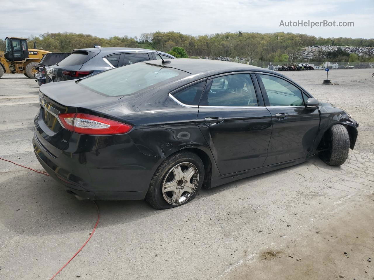 2015 Ford Fusion Se Черный vin: 3FA6P0H74FR139487