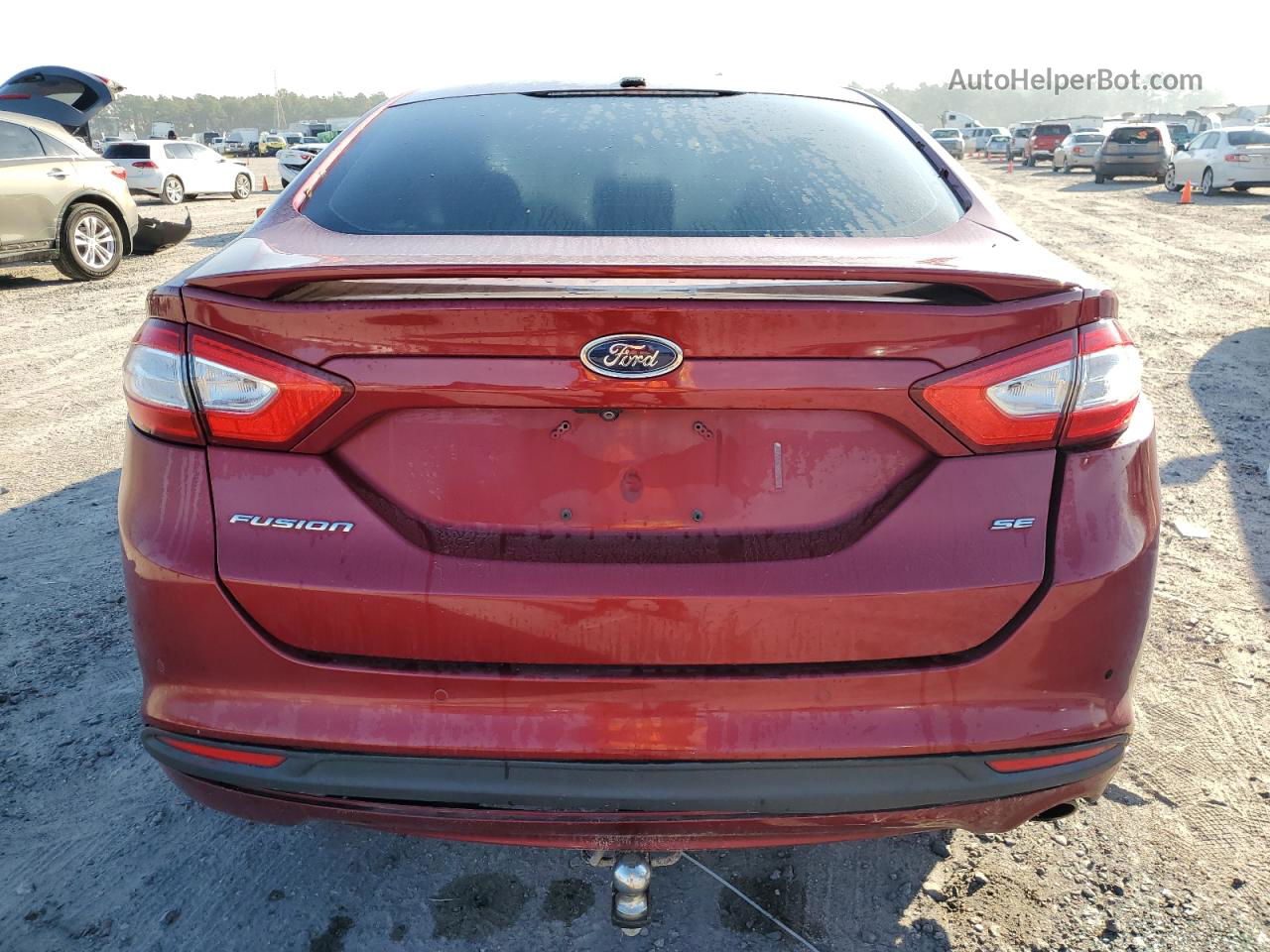 2015 Ford Fusion Se Red vin: 3FA6P0H74FR142907