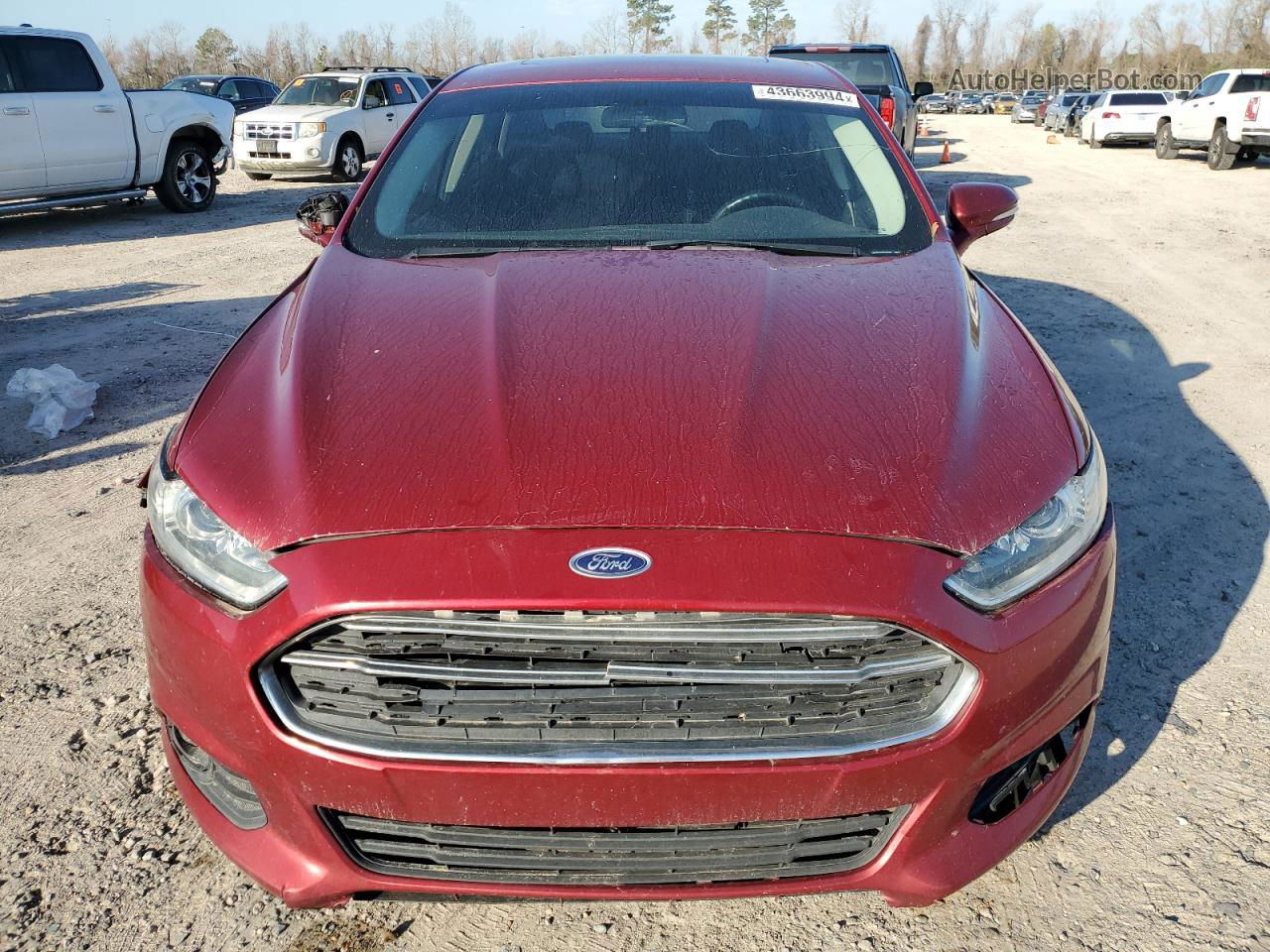 2015 Ford Fusion Se Красный vin: 3FA6P0H74FR142907