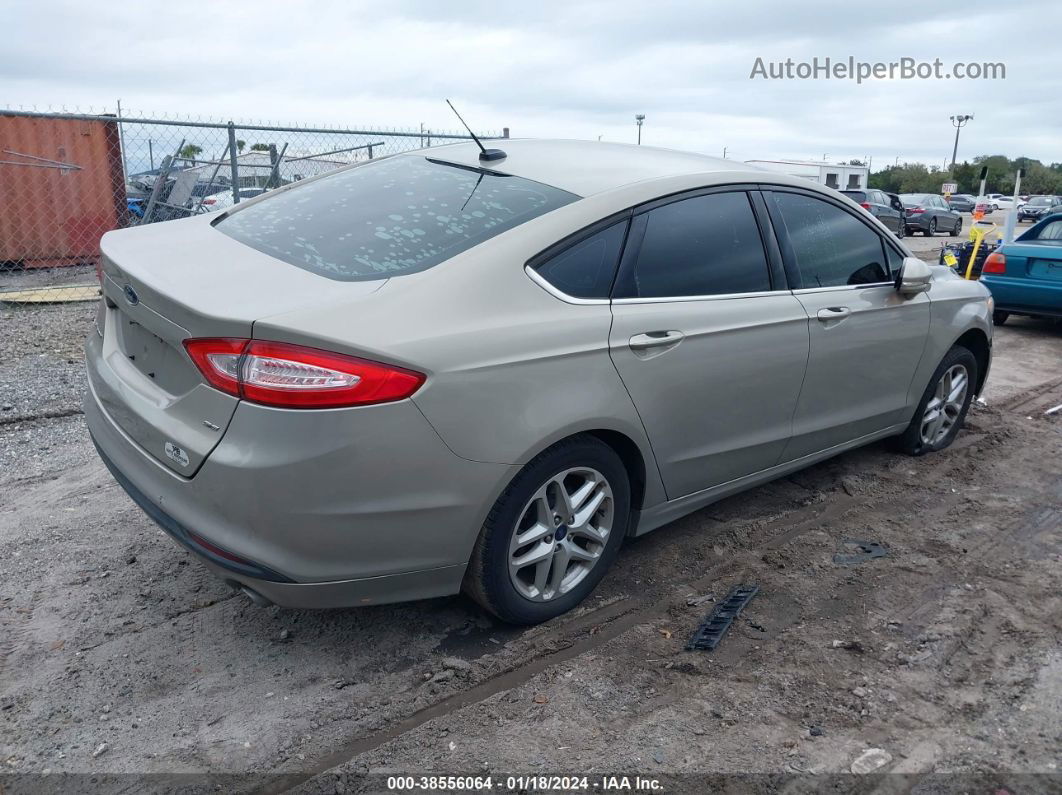 2015 Ford Fusion Se Желто-коричневый vin: 3FA6P0H74FR163028