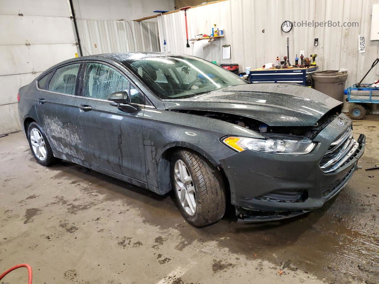 2015 Ford Fusion Se Gray vin: 3FA6P0H74FR164924