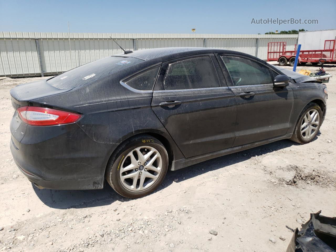 2015 Ford Fusion Se Черный vin: 3FA6P0H74FR213393