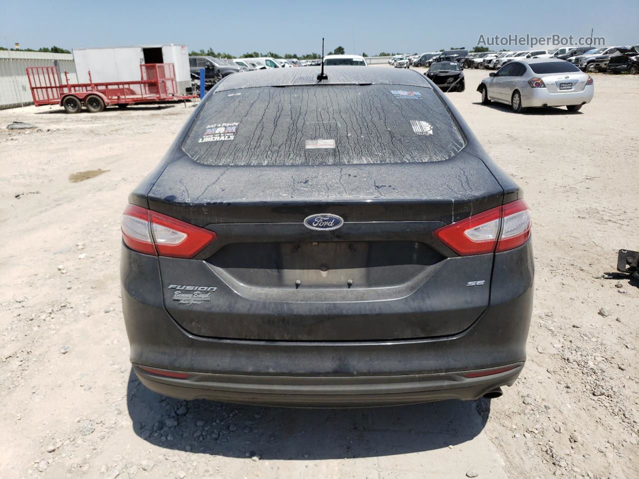 2015 Ford Fusion Se Черный vin: 3FA6P0H74FR213393