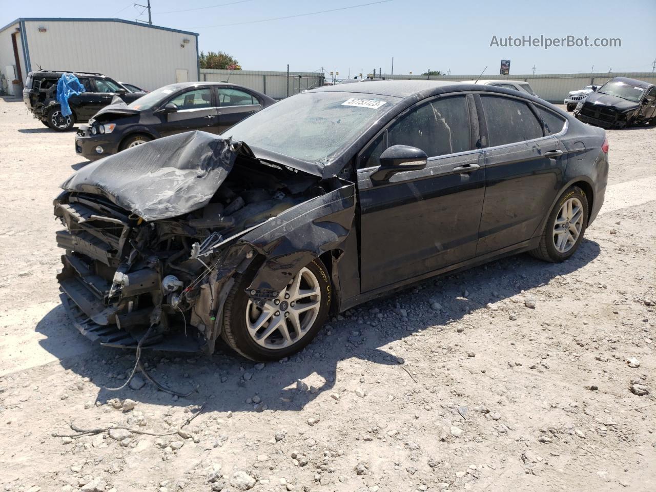 2015 Ford Fusion Se Black vin: 3FA6P0H74FR213393