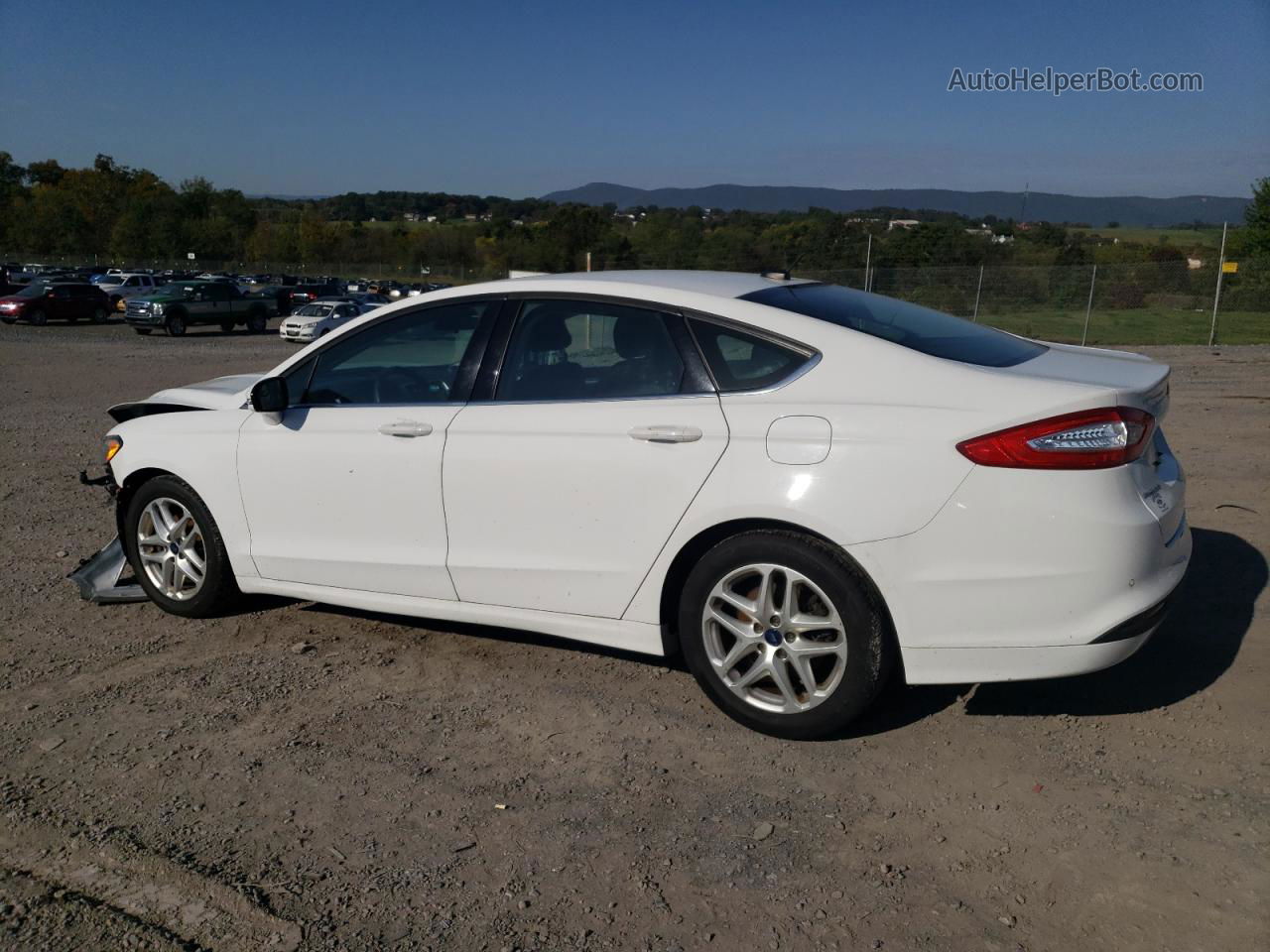 2015 Ford Fusion Se White vin: 3FA6P0H74FR217203