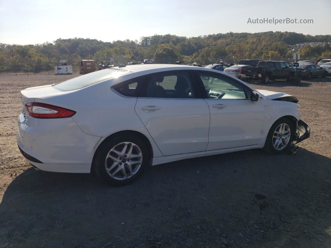 2015 Ford Fusion Se White vin: 3FA6P0H74FR217203