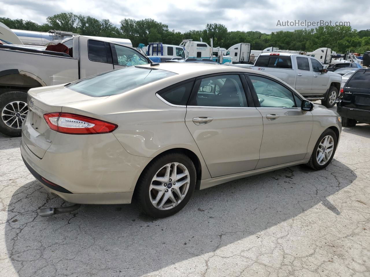 2015 Ford Fusion Se Серый vin: 3FA6P0H74FR245034