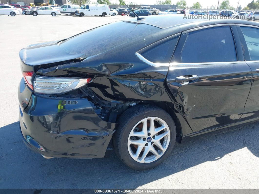 2015 Ford Fusion Se Black vin: 3FA6P0H74FR245857