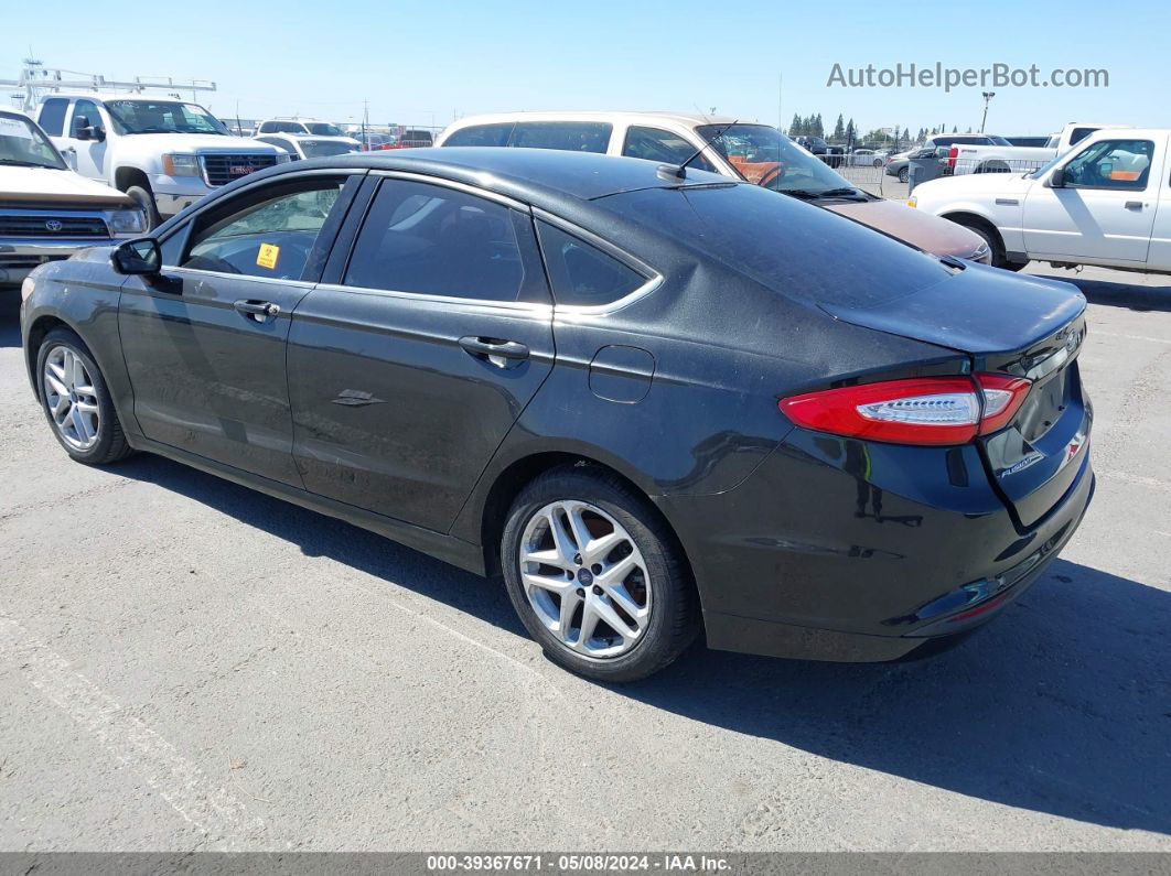 2015 Ford Fusion Se Black vin: 3FA6P0H74FR245857